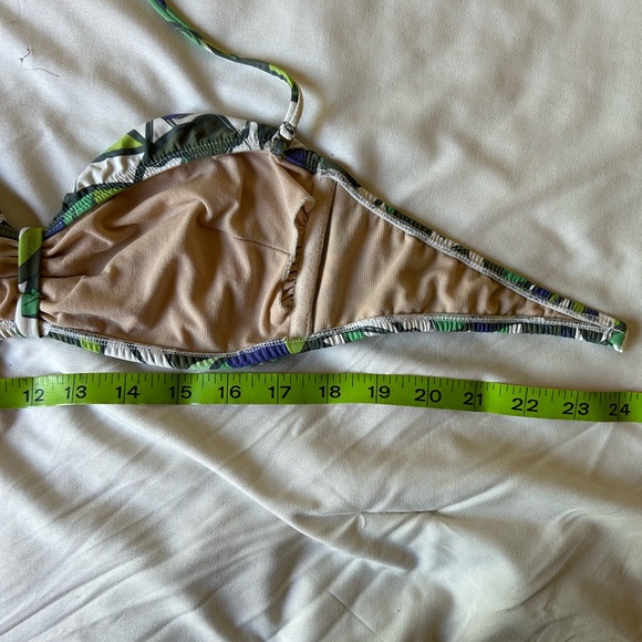 Multicolor leaf life pattern two piece bikini bathing suit - Picture 6 of 11